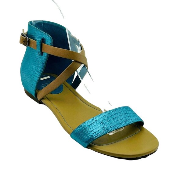 Maria Sharapova Nike Air Size 5.5B Aqua Sandals - Picture 7 of 7